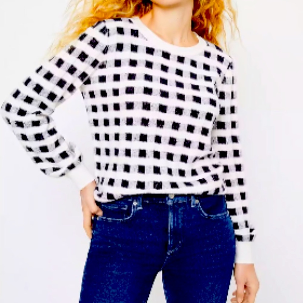 Loft gingham sweater